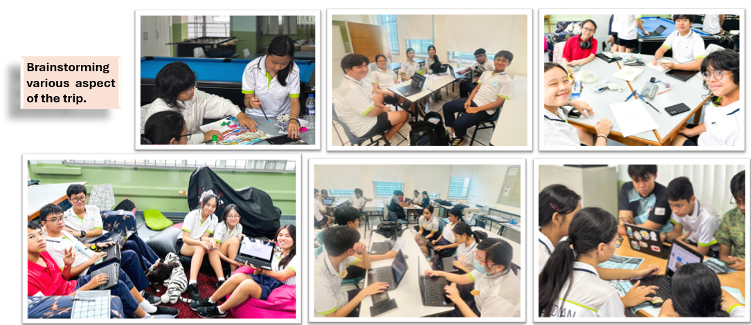 Brainstorming on the various aspect of the trip